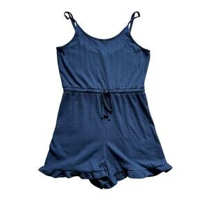 Roxy navy blue sleeveless romper size XS